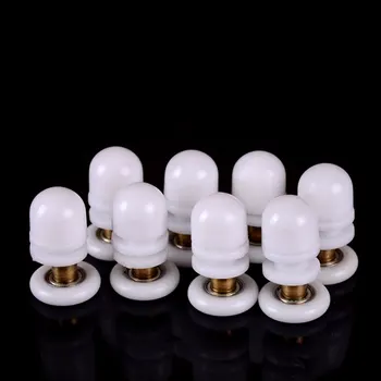 

Door Rollers Home Bottom Top Shower Door Rollers/Runners/Wheels Replacement Single Wheel for Shower Enclosures Cabins 8pcs