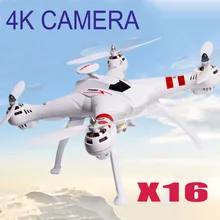 Free Shipping X16 RC Helicopter Brushless Motor 2.4G 4CH 6Axis FPV Quadcopter RTF Automatic Return 360 Degree Flip Drone