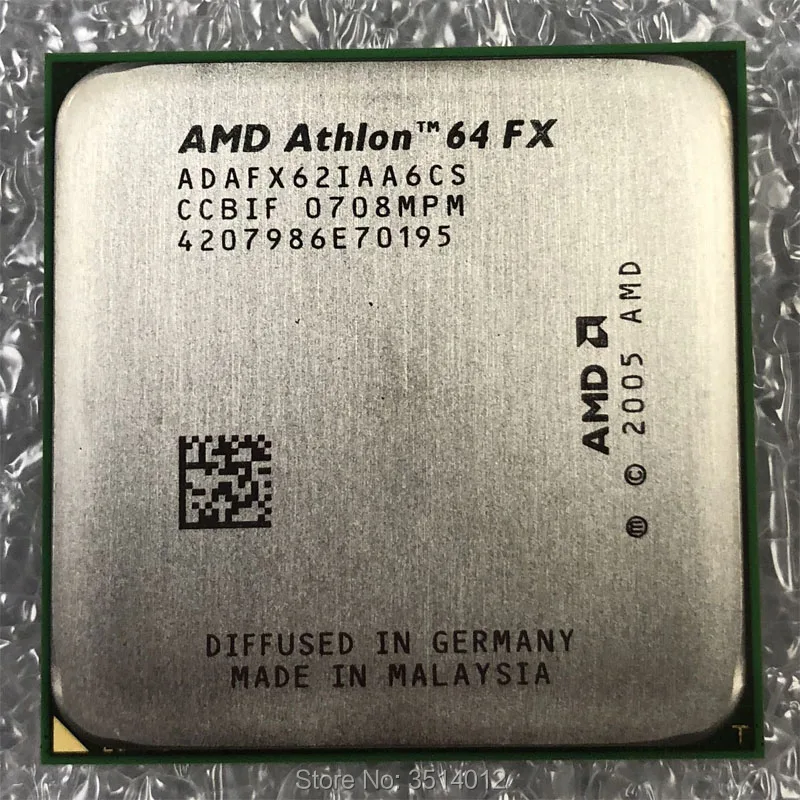 AMD Athlon 64 FX 62 FX62 FX 62 2.8 GHz Dual Core Prosesor CPU Baru  ADAFX62IAA6CS Socket AM2|CPU| - AliExpress