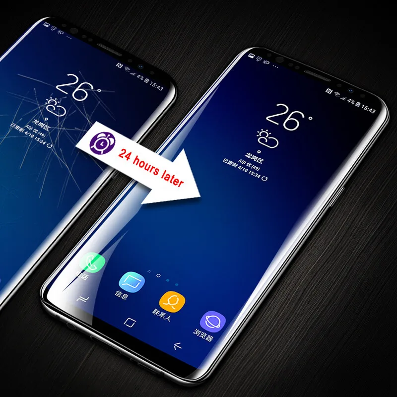 2pcs 2018 New Full Cover Soft Hydrogel Film For Samsung Galaxy A520 J5 PRO A7 2017 s8 s9 Plus Screen Protector Not Glass (4)