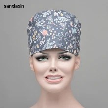 Sanxiaxin Регулируемая Кепка аптека стоматолога ПЭТ доктор шляпы лаборатория униформа медсестры медицинская женская скрабы шляпа Микки Мауса хирургическая Кепка