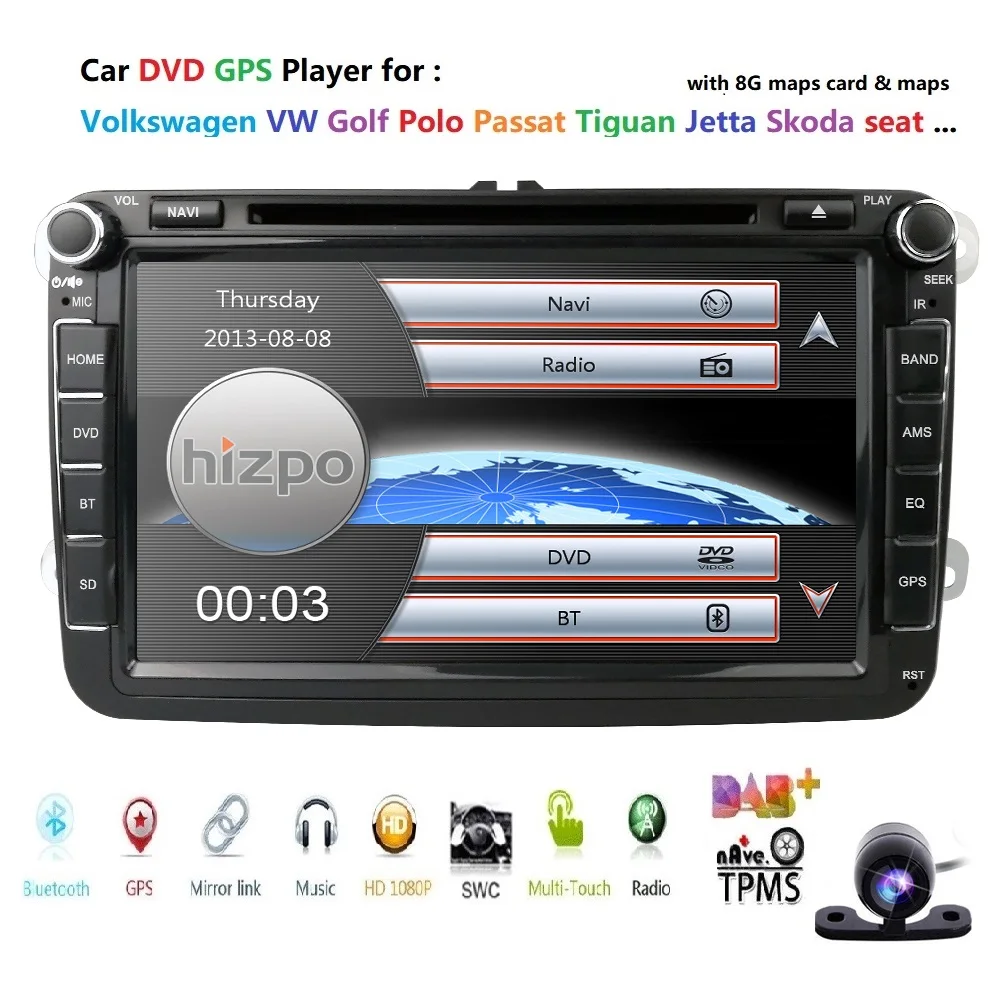 Best Autoradio 2 din Car DVD Player for VW Passat B6 T5 Skoda Octavia 2 3 fabia Seat leon 2 amarok volkswagen golf 5 6 Touran CD 1