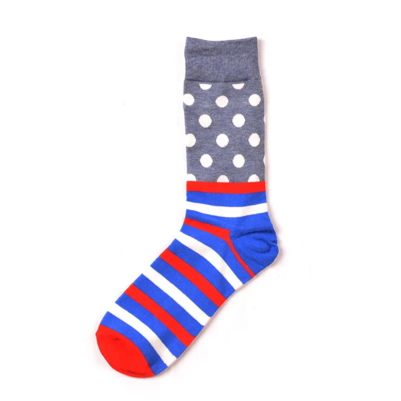 PEONFLY мужские счастливые носки 29 цветов в английском стиле модные классические геометрические ромбические полосатые популярные цветные носки Harajuku - Цвет: 4