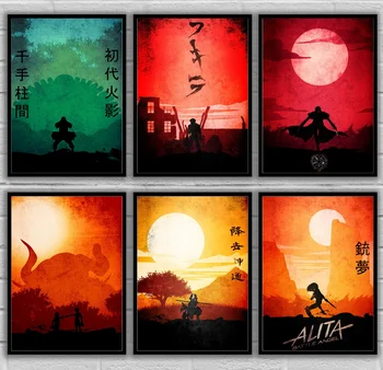 

1st Hokage Akira Alucard Asta Yuno Black Clover Avatar The Last Airbender Battle Angel Alita Japanese Art Anime Poster