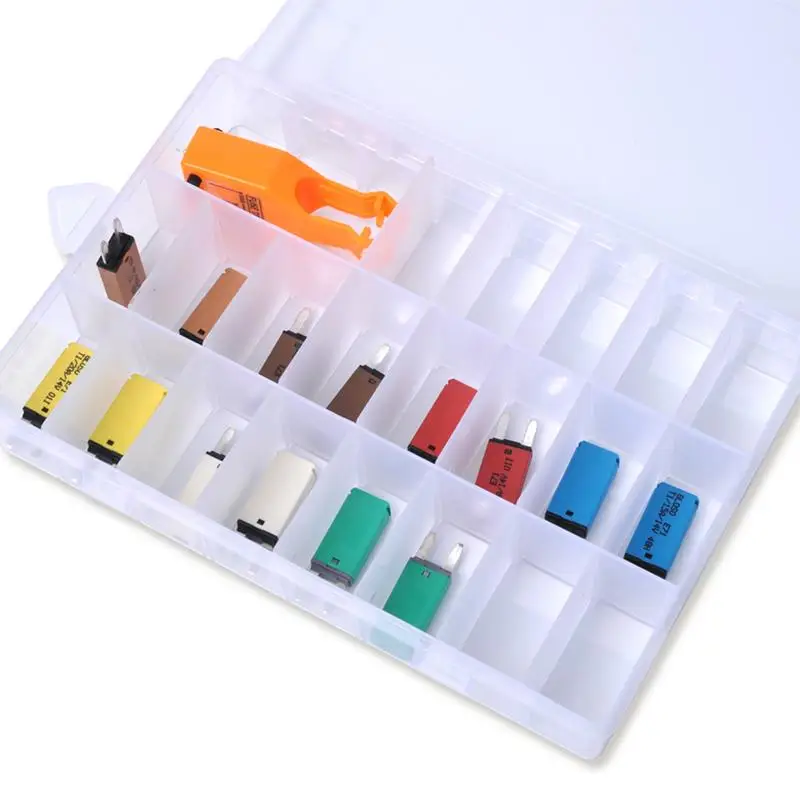 

2pcs Automatic Car Fuse Tester Reset Recoverable Circuit Breaker Small Fuse (5A/7.5A/10A/15A/20A//25A/30A) Fuse Tester