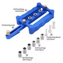 Self Centering Dowelling Jig Metric Dowel 6/8/10mm Drilling Tools for Wood Working Woodworking Joinery Punch Locator multi function ultimate self centering dowel jig hole locator drilling tools 3 in 1 punch locator woodworking joinery tool set