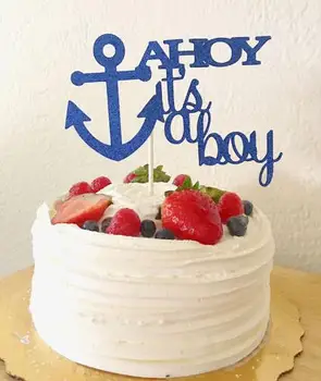 

personalized acrylic It's a boy gender reveal Cake Toppers Happy Birthday wedding party decorations
