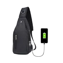 Новая мужская нагрудная перезаряжаемая мужская сумка-мессенджер, мужские дорожные сумки, Мужская холщовая Высококачественная Сумка Bolso Mujer#400