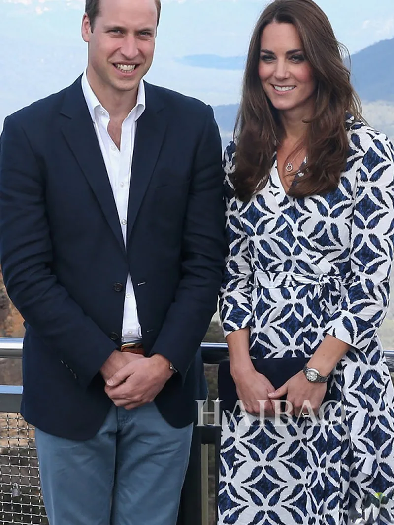 

2019 Kate Middleton Princess Print Women Dress Elegant OL Office Ladies Dresses D4194