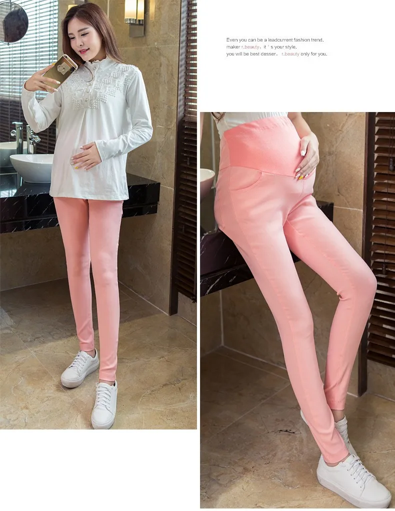 Calças de Maternidade Roupas de Maternidade Calças de Gravidez para Grávidas Capris Comprimento Total Alta Frete Grátis 6 Cheap Calças e capris