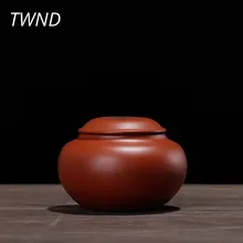 Металлический пурпурный глина маленькие контейнеры для чая простые чайные добавки ручной работы zisha teaware