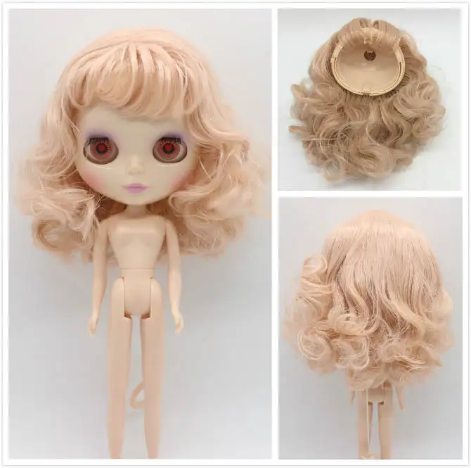 

RBL doll scalp suitable for blyth, pink hair