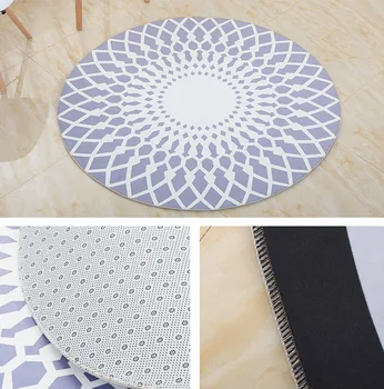 

Yoga Mat Non Slip Exercise Fitness Mat for All Types of Yoga Pilates Floor Exercises Diameter 100CM & 120CM