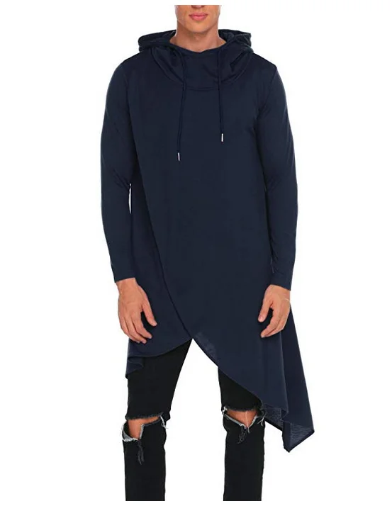 Buy Irregular Hoodies Mens Red Sweatshirts Mens Black