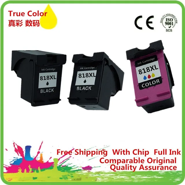 Ink Cartridges Remanufactured For HP 818 XL 818XL HP818 Deskjet D1688