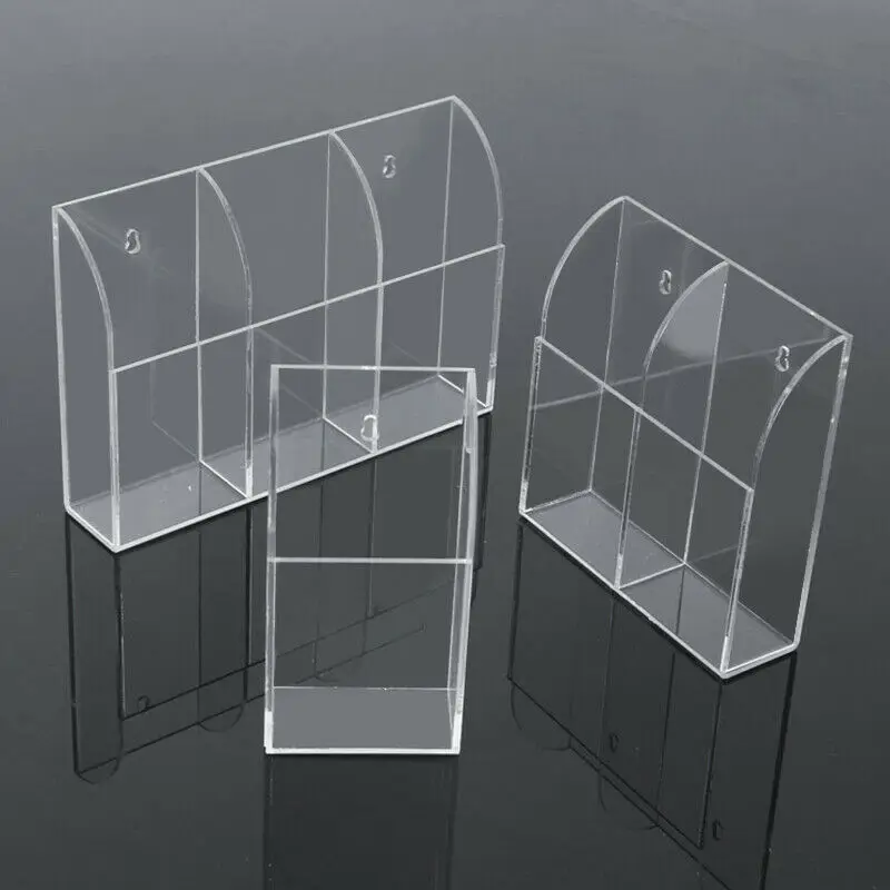 

1PCS Frames Clear Acrylic Remote Control Organizer Storage Box Holder Case Wall Mount cell Phone TV Air Conditioner Holder
