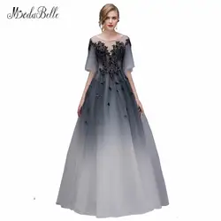 Modabelle Темно-синие вечерние платья Kleider Damen Abendkleid вышивка Для женщин длинное платье вечернее Avondjurken Гала Jurken