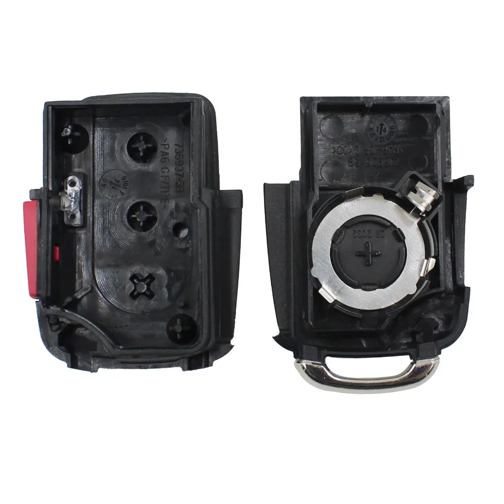 Dandkey 3/4 кнопочный флип ключ чехол для автомобильного ключа Volkswagen Golf 4 5 6 Passat B5 B6 Polo