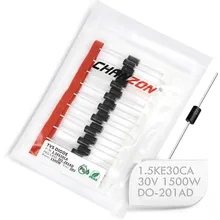 20 шт.) tvs-диоды 1.5KE30CA 1500 Вт 30 в DO-201AD(DO-27) двунаправленный канал 1500 Вт 30 вольт