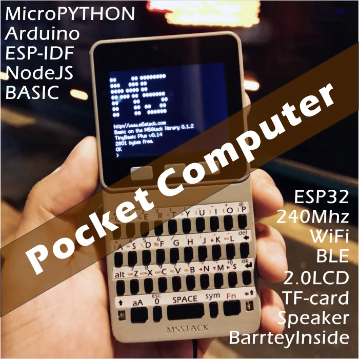 M5Stack новые лица серии комплект клавиатура Gameboy ESP32 развитию|Соединители| |