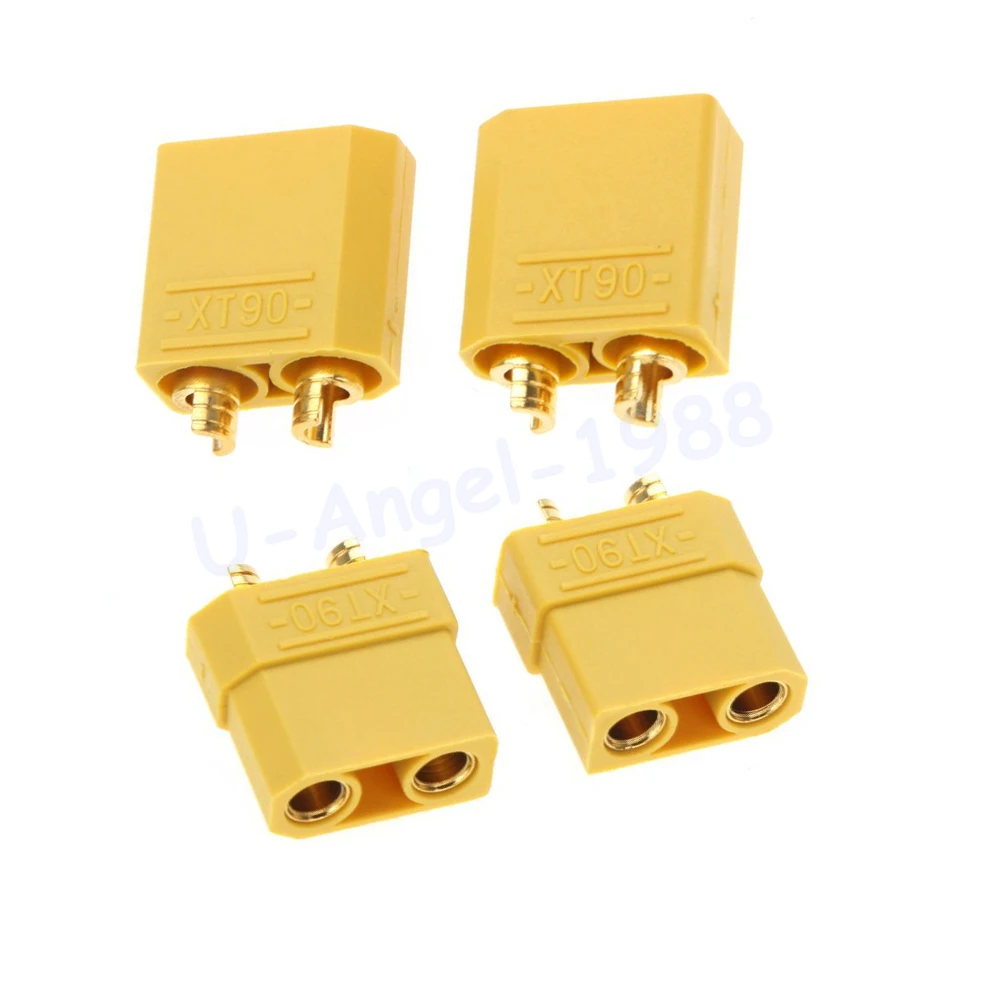 4pcs/lot XT90 Battery Connector Set 4.5mm Male Female Gold Plated