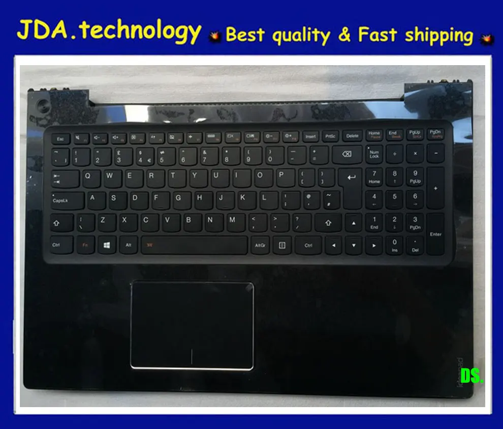 Wellendorff Новая/оригинальная подставка для рук для ноутбука lenovo ideapad U530 U530P-IFI верхняя крышка Британская клавиатура сенсорная панель с подсветкой