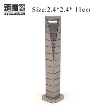 Из нержавеющей стали 3D металлическая модель «сделай сам» головоломка Современная архитектура Шанхайский мировой торговый центр Развивающий Пазл игрушки для детей