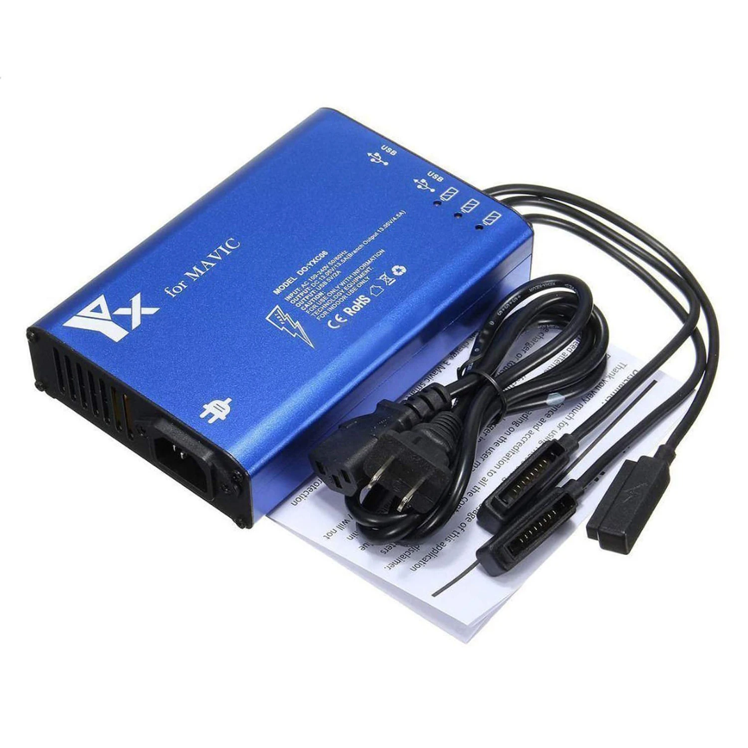 

Charger Hub for DJI Mavic Pro Platinum Battery Charger Alpine Drone 5 in 1 Smart Multi Charger Smartphone Mavic Charger YX