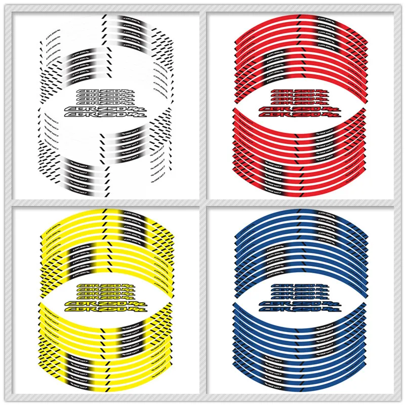 Новая распродажа, мотоциклетные наклейки на шины, внутренние колеса, светоотражающие украшение, наклейки, подходят для HONDA CBR250RR cbr 250 rr