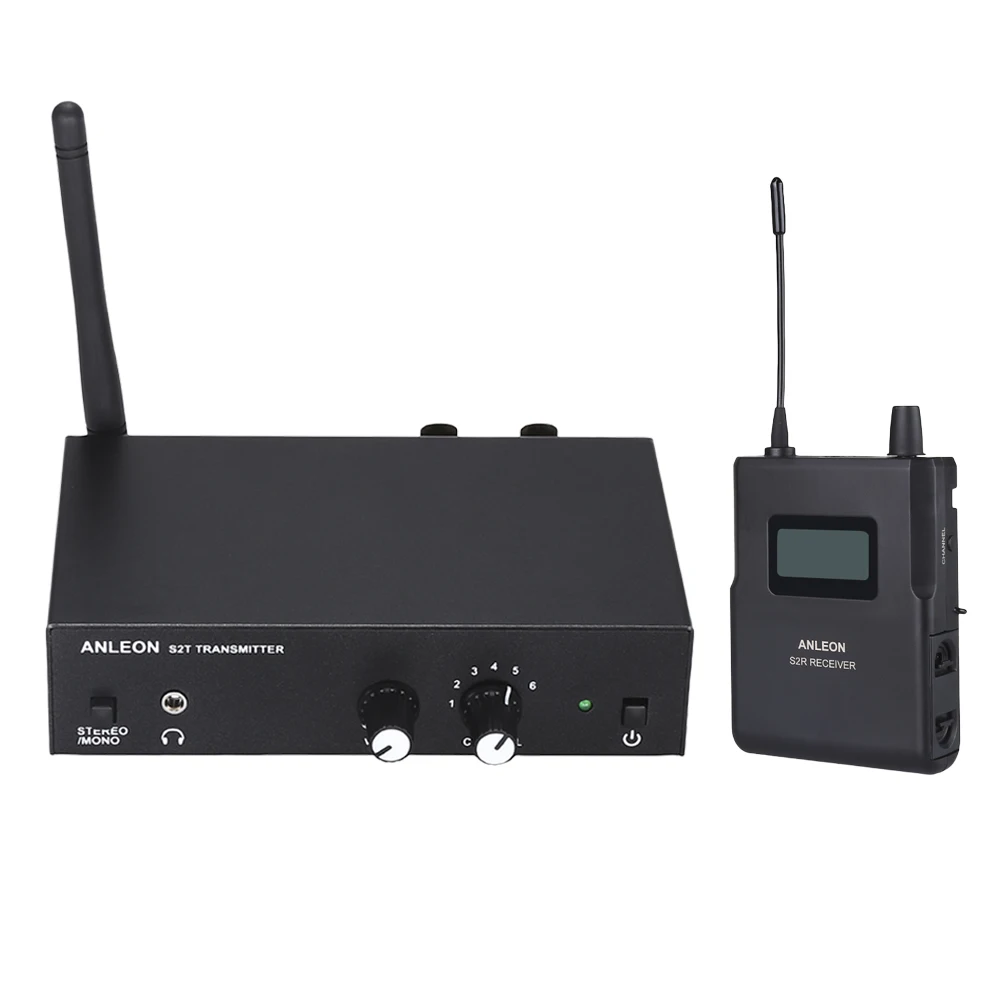 Tanie Dla ANLEON S2 bezprzewodowy douszny System monitorowania systemu UHF Stereo IEM System monitorowania sceny 863 865Mhz antena NTC Xiomi