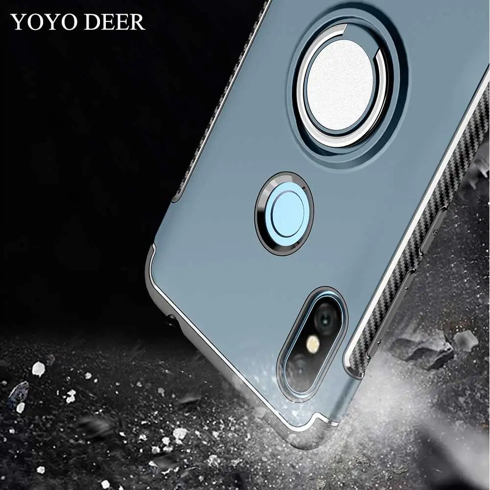 

YOYO DEER Case for Xiaomi Redmi Note 6 Pro Magnetic Car Holder TPU+PC Back Cover Coque for Xiaomi Redmi Note 6 Phone Cases