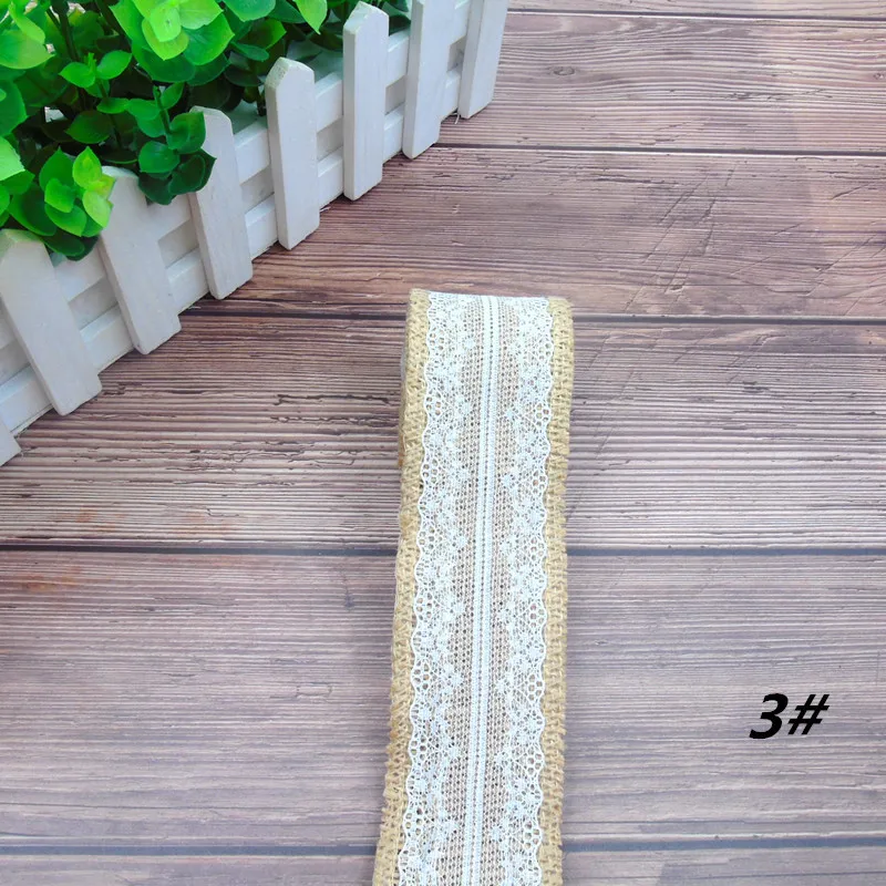 DIY 4,5, 6 см* 2 м мешковины сизаль кружево бутон ленты Винтаж свадебный стол тканевый орнамент гессиан и события для вечеринок, дней рождения вечерние, Q