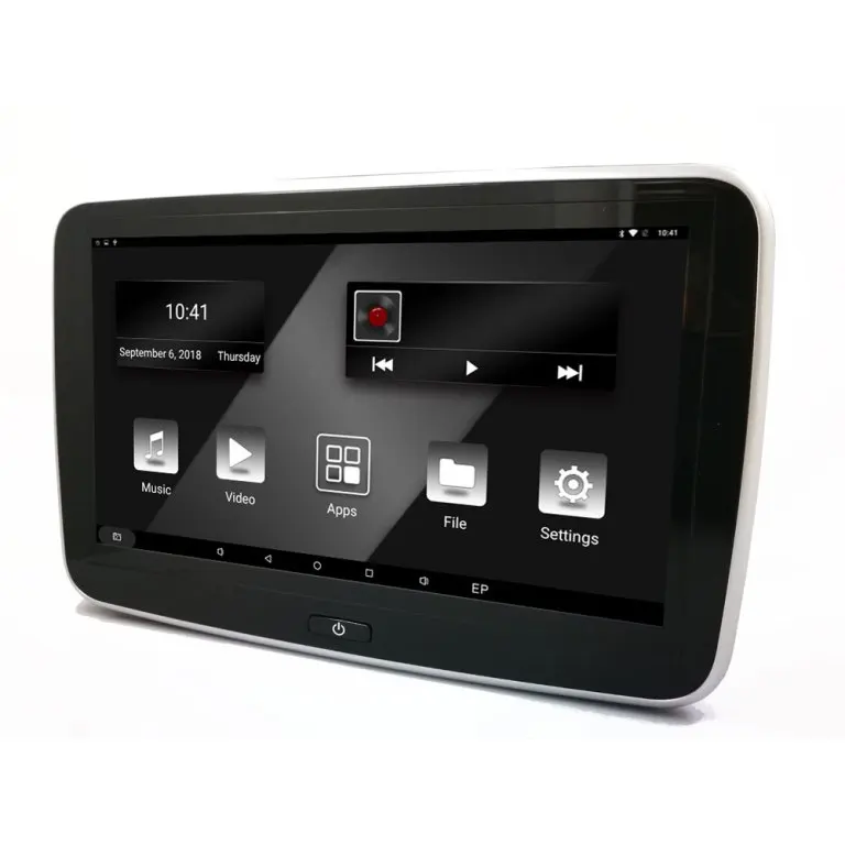 Android Car Headrest Player Screen 10.1 inch IPS HD Monitor WiFi Speaker Bluetooth FM IR transmitter Seat install (1)