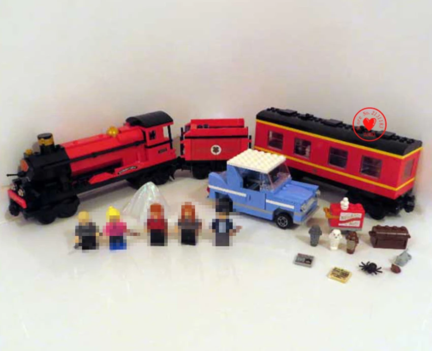 

16031 The Hogwarts Express Harry Series Movie Hermione Ron Building Blocks fit legoings 4841 diy Toys birthday Gift
