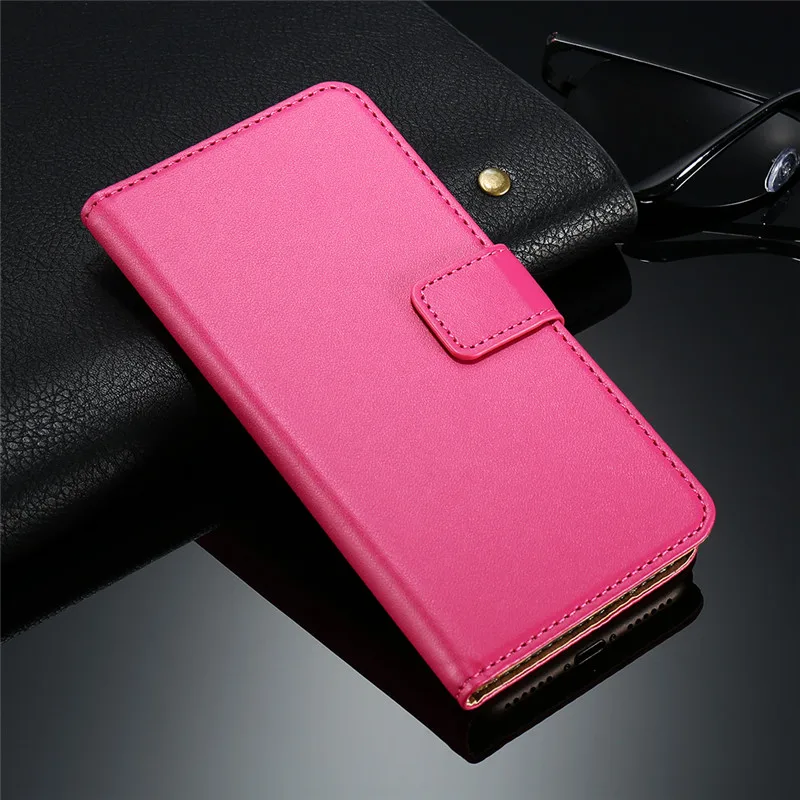 Чехол KISS в стиле ретро, кожаный флип-чехол-кошелек для iPhone X, чехол для iPhone 8, 7, 6, 6 s, 5 S, E, чехол, Магнитный чехол, чехлы для телефонов, чехол s - Цвет: Hot Pink