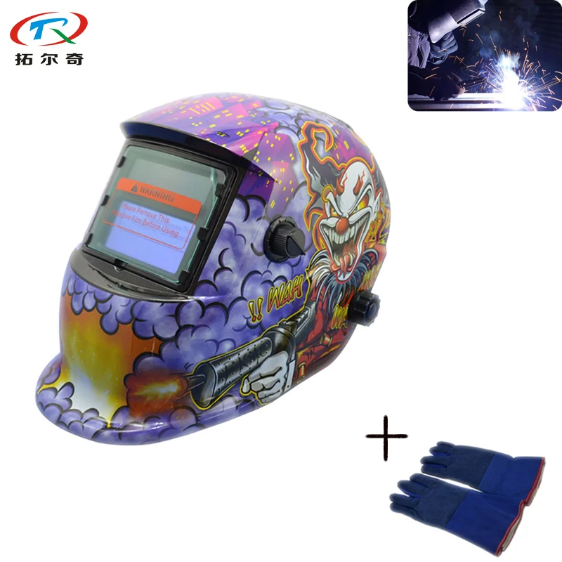 Fast Shipping Chameleon Welder Purple Monster Airsoft Mascaras Soldar Protetor Helm Shield Mask Tool Accessory TRQ-HD03-2233DE |