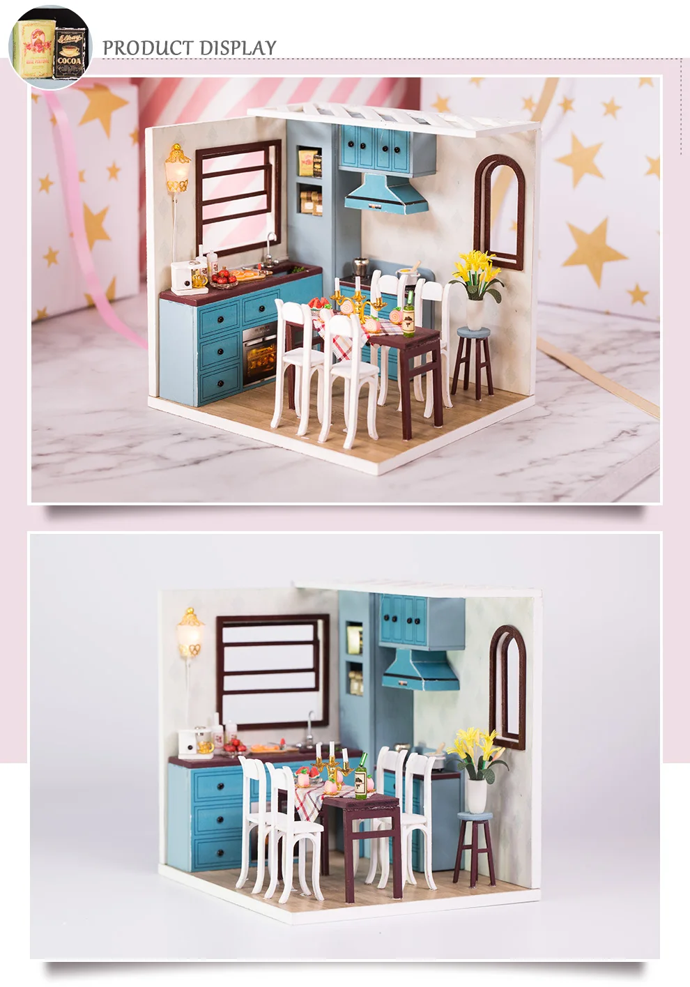 Кукольный домик Cutebee миниатюрная мебель кукольный домик DIY Миниатюрные домики комнаты Каса игрушки для детей DIY кукольный домик M10F
