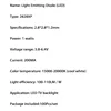 Nouvelle lampe led haute puissance 100 6v 200ma, 2828 pièces/lot, perles blanc froid pour la réparation de la télévision lcd, barre et bande de rétro-éclairage ► Photo 3/6