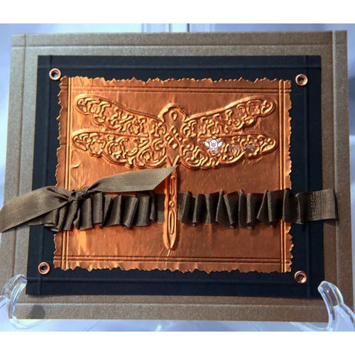 1256-Floral Dragonfly-copper - Holly Craft