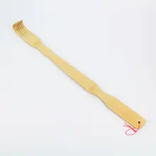 1 шт. ручная Массажная чесалка для спины Когтеточка из ротанга Бамбуковые продукты деревянный роликовый массажер палочка Дерево#2