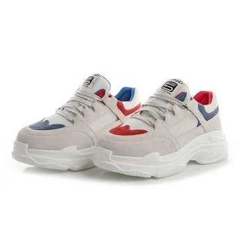 

2019 New Dropshipping Women sneakers Leisure Platform Casual Shoes Youth Flats Cross-tied All Match