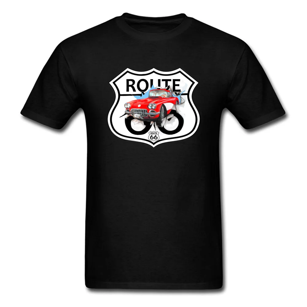 Drift Route 66 USA Fashion 2018 Men T Shirt Mens Black Tee Shirts Racer