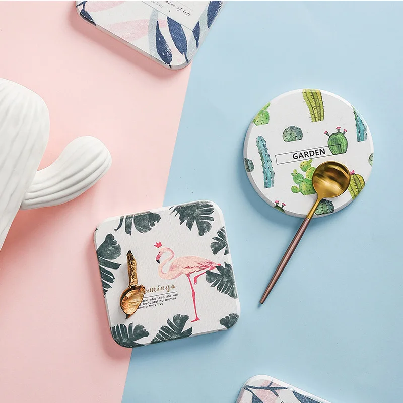 المياه امتصاص الشمال طيور النحام طاولة طعام حصيرة منصات القرص عاء الوقايات طاولة مقاومة للمياه القماش سادة الحديثة غير زلة وسادة