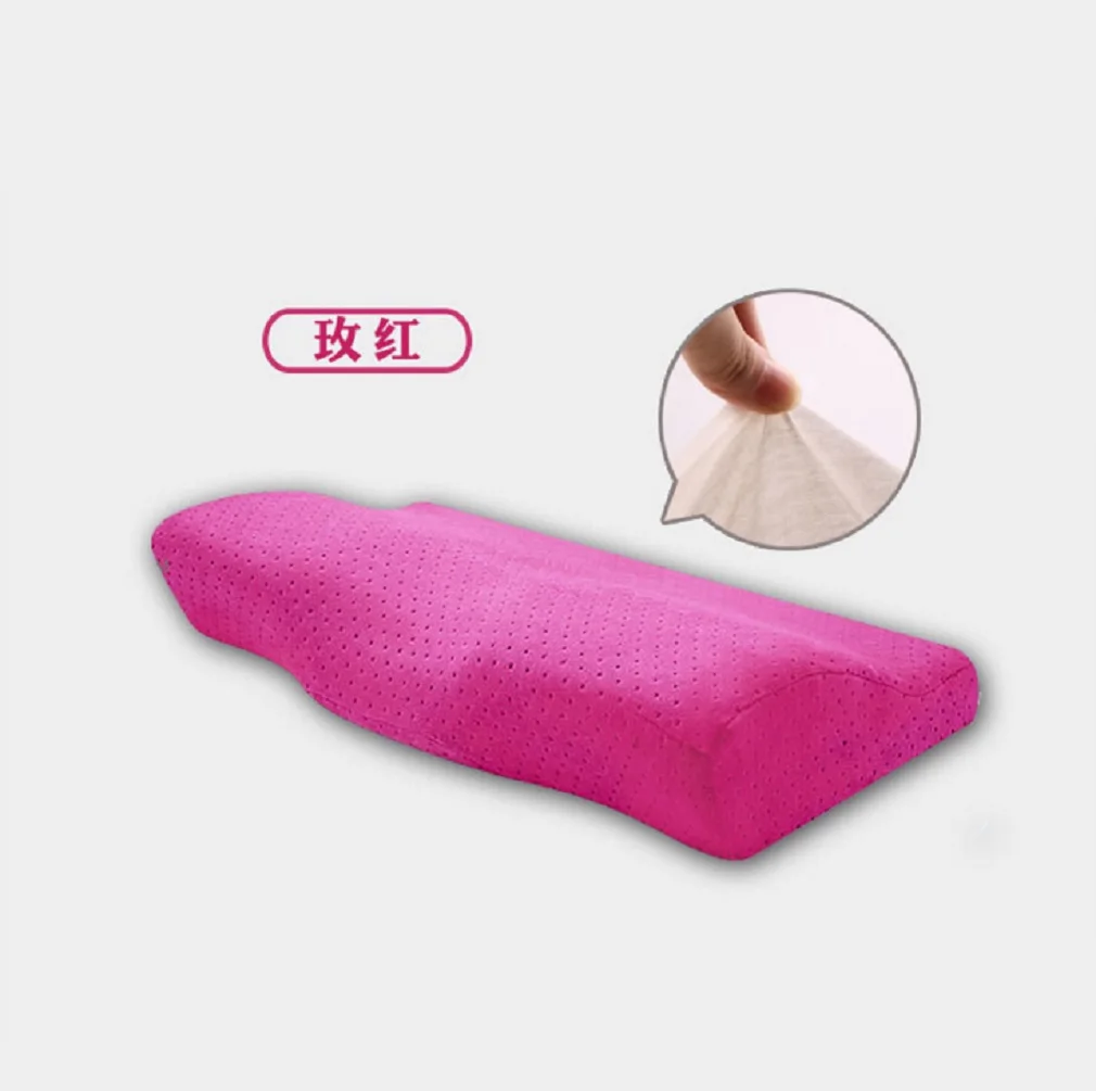 Rose Red Бабочка Шап памяти подушка для шеи из пенопласта медленный отскок шейки Здоровье и гигиена мягкие шейный затылочный медицинский - Цвет: Rose Red