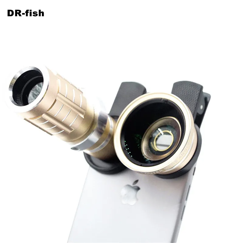 bilder für HD Telefon linsen kit 12x Zoom Tele 0.45X Weitwinkel 15X Super Makro-objektiv Für iPhones Samsung Smartphones Clip Kamera linsen bilder für HD Telefon linsen kit 12x Zoom Tele 0.45X Weitwinkel 15X Super Makro-objektiv Für iPhones Samsung Smartphones Clip Kamera linsen