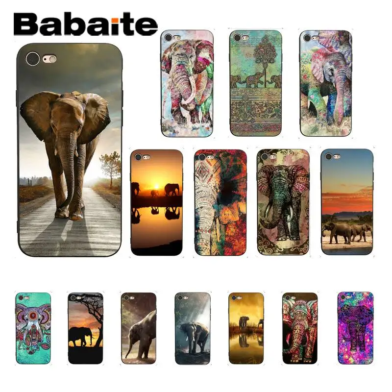 

Babaite Tribal Tattoos Elephants TPU Soft Silicone Phone Case for iPhone 8 7 6 6S Plus X XS MAX 5 5S SE XR 10 11 11pro 11promax