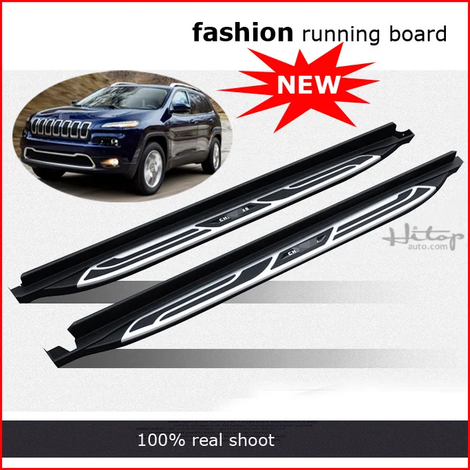 Горячие nerf бар педаль сторона шаг Беговая доска для Jeep Cherokee-, поставляется ISO9001 завод, высокое качество поставщик - Название цвета: fashion model