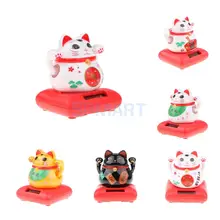 Японская удача Солнечная кошка игрушка с надписью Lucky развевающаяся рука украшения "Кошки" столешница настольная