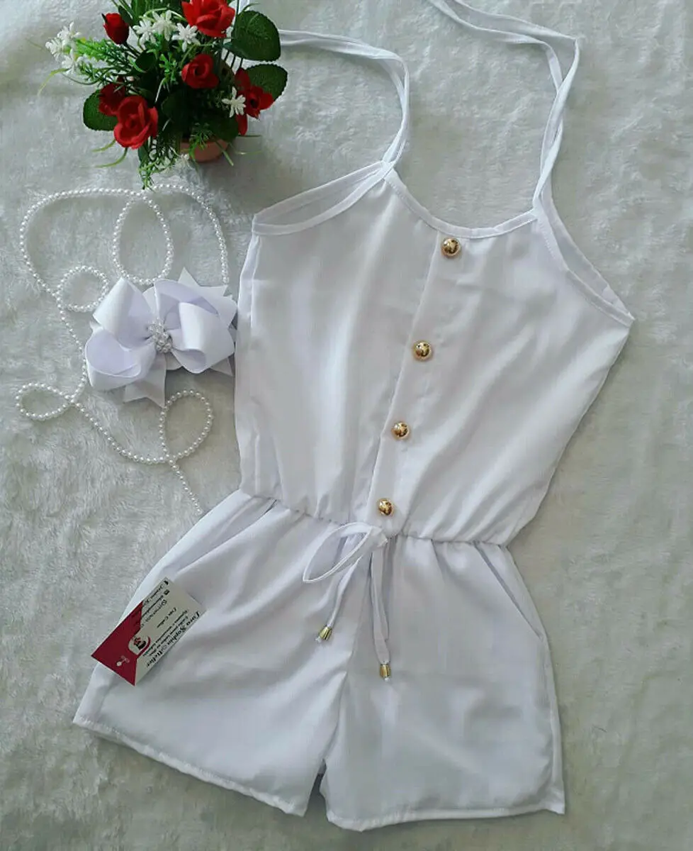 Emmababy Summer Newborn Baby Girl Clothes Solid Color Sleeveless Ruffle Strap Romper Jumpsuit One-Piece Outfit Sunsuit Clothes Emmababy Summer Newborn Baby Girl Clothes Solid Color Sleeveless Ruffle Strap Romper Jumpsuit One-Piece Outfit Sunsuit Clothes