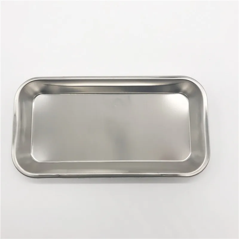 

Dental Stainless Steel Medical Instruments Bending Tray Disinfection Plate For Dental Lab Supplies
